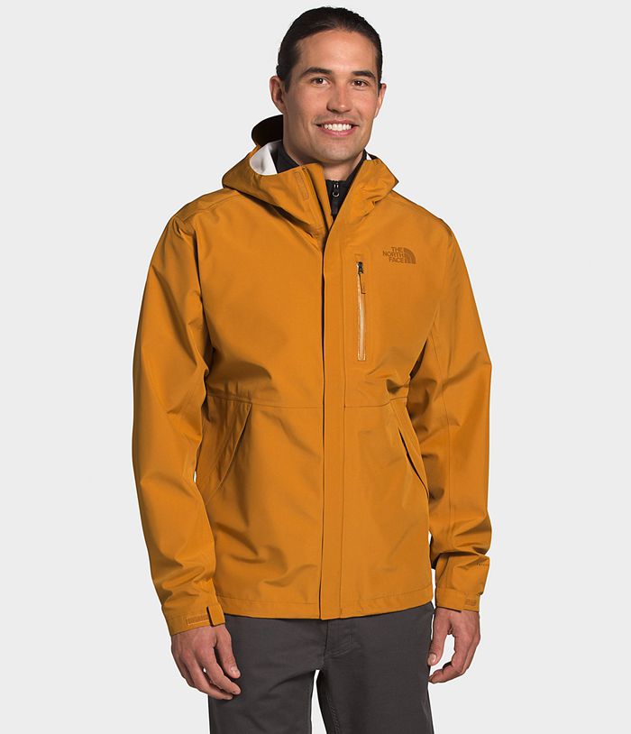 The North Face Rain Jacket Dryzzle FUTURELIGHT™ Yellow - Mens - Thailand QLRES-0659